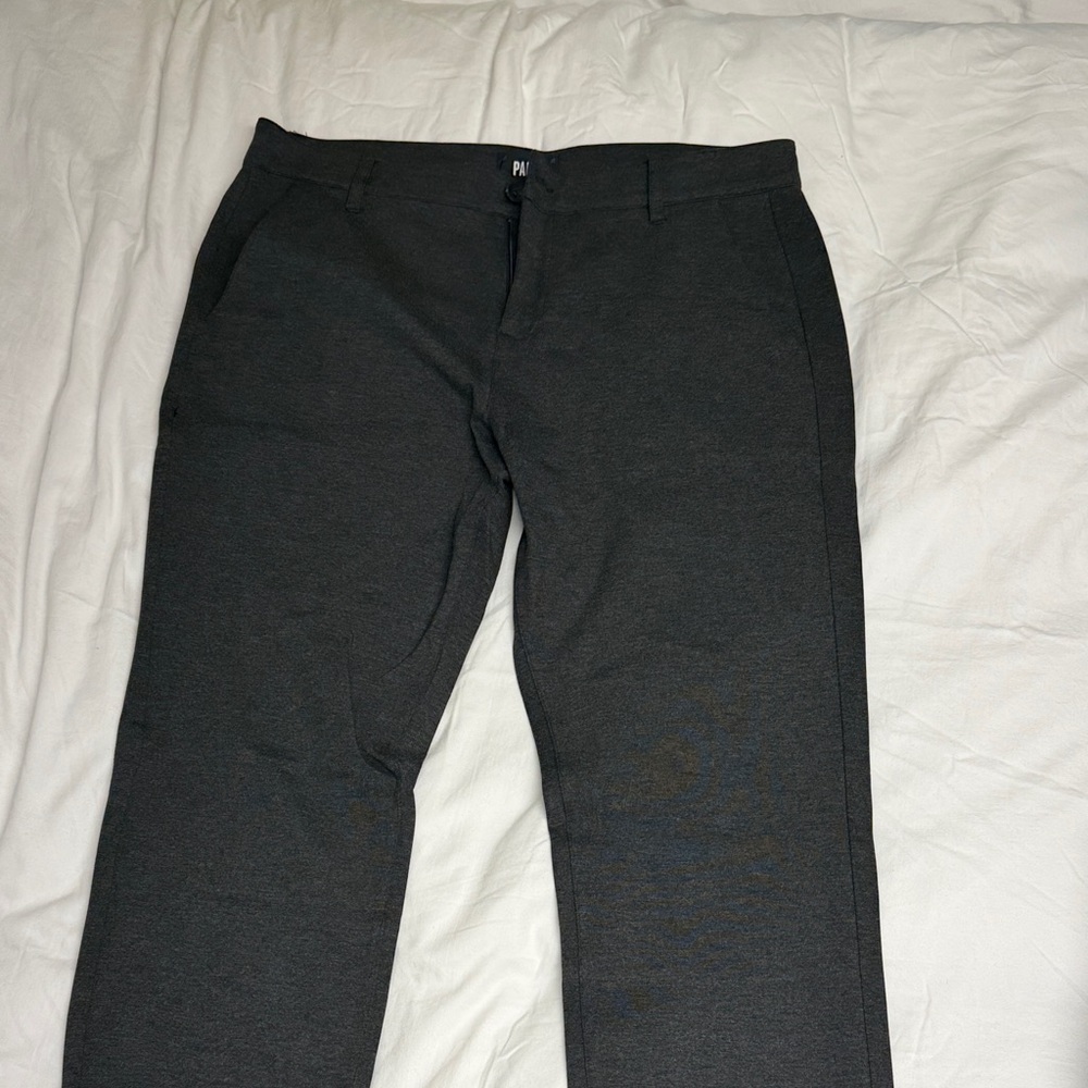 Paige Slim-Fit Men's Dress Pants - Charcoal